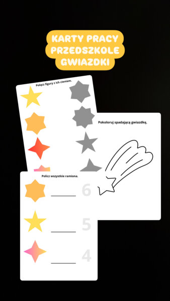 Karty pracy GWIAZDKI BOŻE NARODZENIE ŚWIĘTA 3 łatki przedszkole