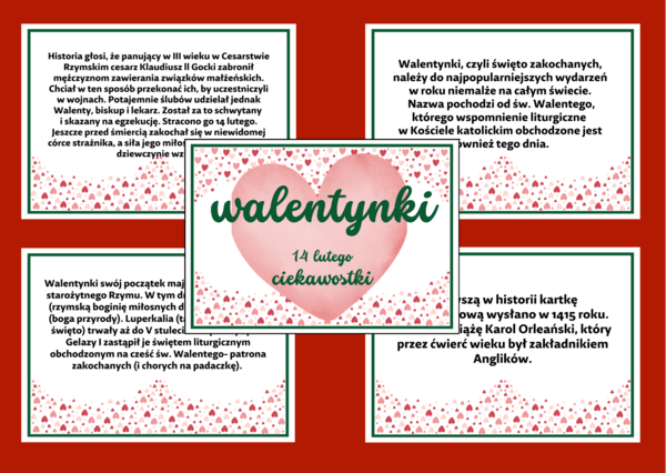 WALENTYNKI – gazetka – biblioteka – świetlica – 15 stron – wersja 3