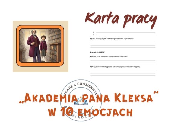 KARTA PRACY – „Akademia pana Kleksa” w 10 emocjach