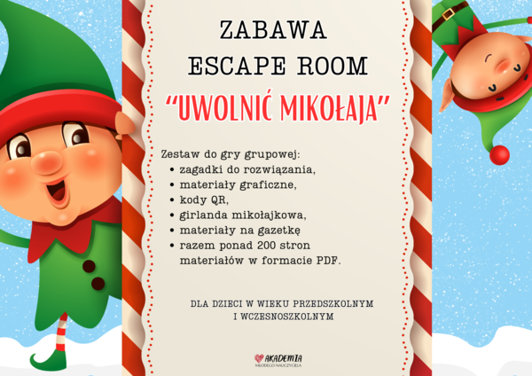 ESCAPE ROOM "UWOLNIĆ MIKOŁAJA"