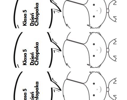 Zakładka na Dzień Chłopaka, Klasa 5
