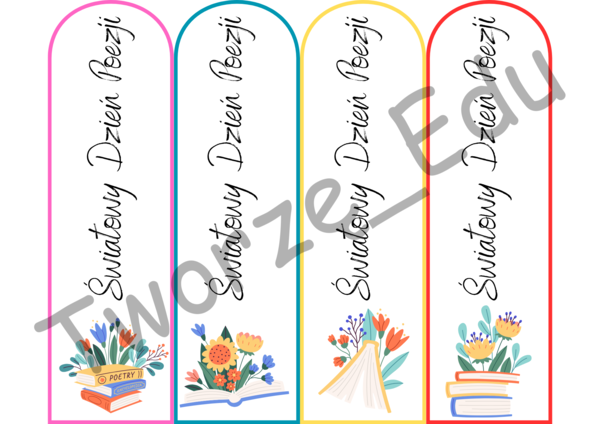 Zakładki "Światowy Dzień Poezji"