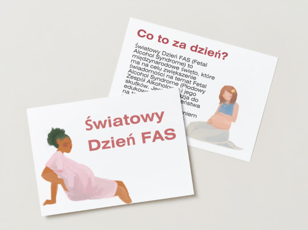 Materiały informacyjne na temat FAS Płodowy Zespół Alkoholowy Światowy Dzień FAS