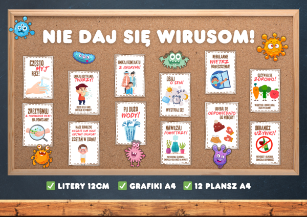 NIE DAJ SIĘ WIRUSOM - Jak unikać przeziębień - Gazetka szkolna
