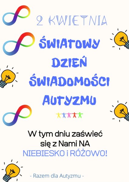 Plakat "Światowy dzień świadomości autyzmu"