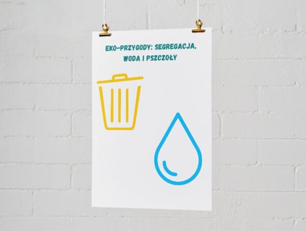 Infografiki edukacyjne. Zasady segregacji odpadów. Obieg wody w przyrodzie. Dlaczego pszczoły są ważne?