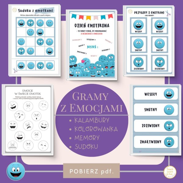 GRAMY Z EMOCJAMI – edukacyjna zabawa pełna uśmiechu! 😊