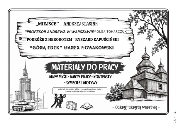 Materiały do pracy. Mapy myśli. Karty pracy. Konteksty