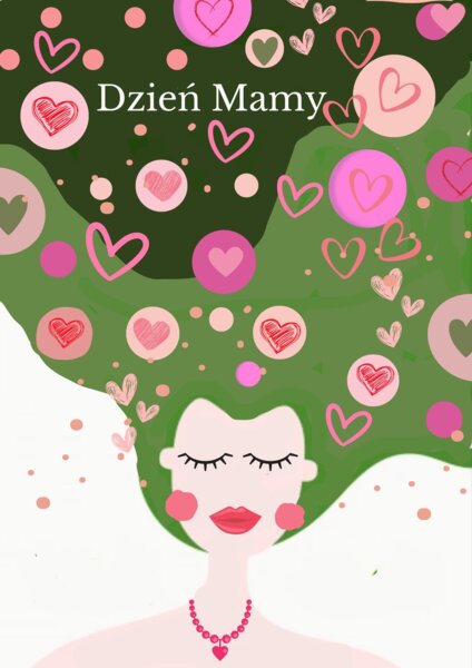 Dzień Mamy, Plakat XXL, kartki dla mamy, kolorowanka