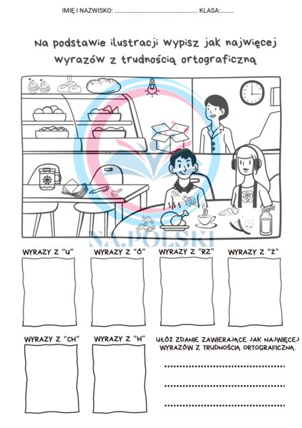 Ćwiczenie ortograficzne kl.4-6