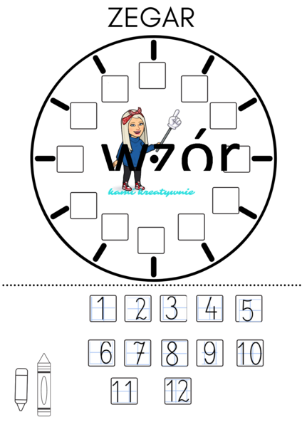 Zegar - plakat xxl