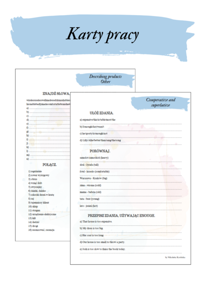 Brainy 7 unit 4 karty pracy słownictwo + gramatyka