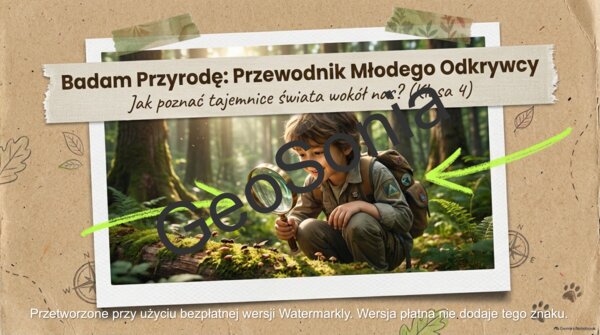 Prezentacja na lekcję przyrody Badam przyrodę nowy podręcznik Odkrywam przyrodę