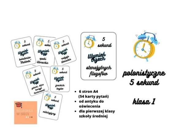 Polonistyczne 5 sekund - klasa 1