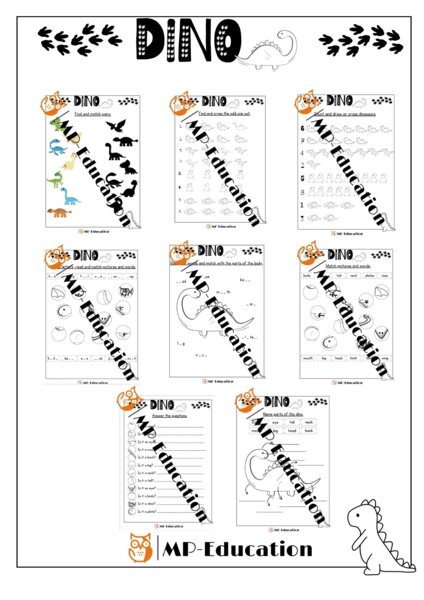 Dzień dinozaura - słownictwo