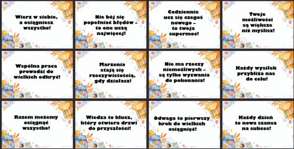 Hasła motywujące uczniów na nowy rok szkolny