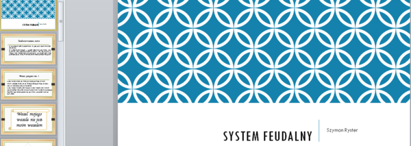 System feudalny - prezentacja