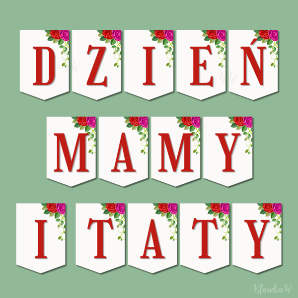 DZIEŃ MAMY I TATY - GIRLANDA