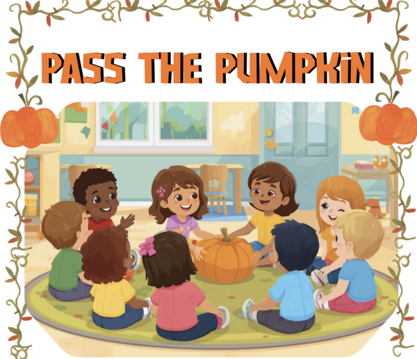 Pass the Pumpkin – Halloweenowa zabawa językowa dla dzieci