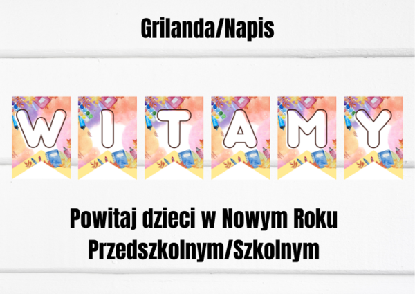 Girlanda / Napis - WITAMY