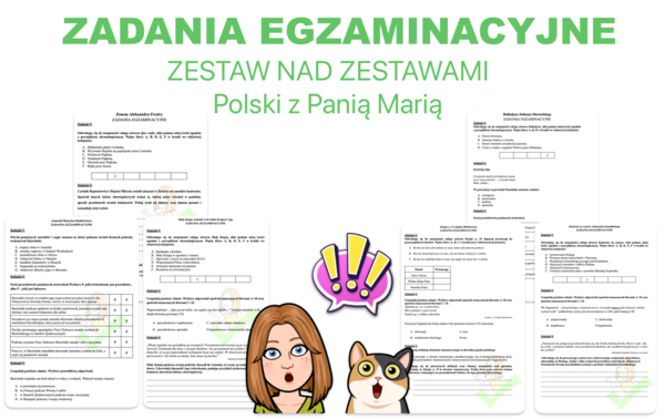 Zadania egzaminacyjne - lektury obowiązkowe W ZESTAWIE TANIEJ