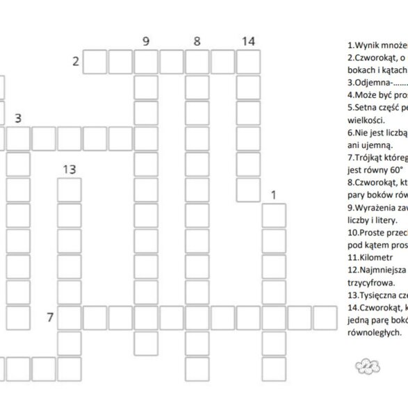 Krzyżówka matematyczna