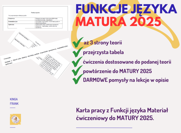 Funkcje języka - MATURA POLSKI 2025
