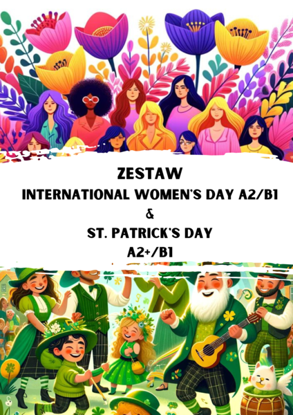 ZESTAW: International Women's Day A2/B1 & St. Patrick's Day A2+/B1