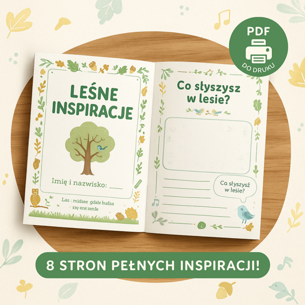 Minialbum „Leśne inspiracje” (do uzupełniania)