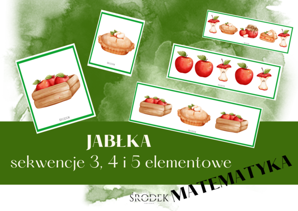 JABŁKA - sekwencje 3, 4 i 5 elementowe
