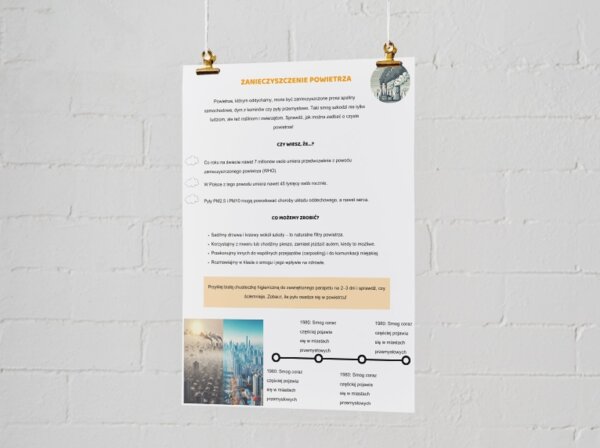Infografiki o zagrożeniach środowiskowych