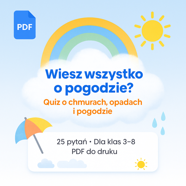 Quiz: "Wiesz wszystko o pogodzie?"