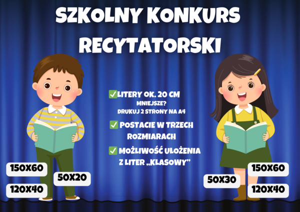 SZKOLNY KONKURS RECYTATORSKI - DEKORACJA