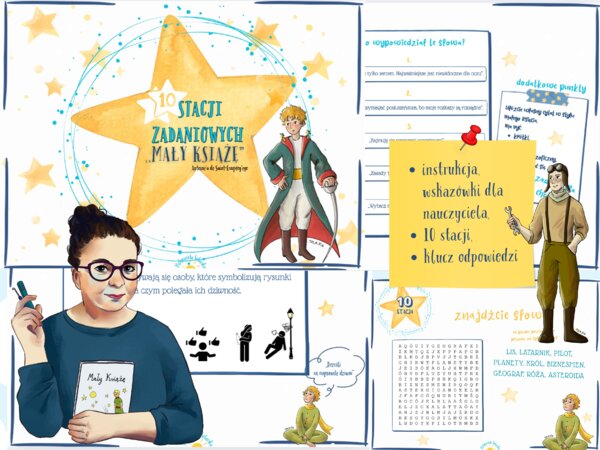 Mały Książę- stacje zadaniowe