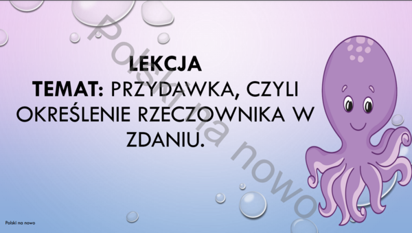 Przydawka, wprowadzenie - prezentacja.