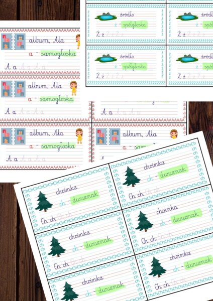 Wklejki - litery - klasa 1