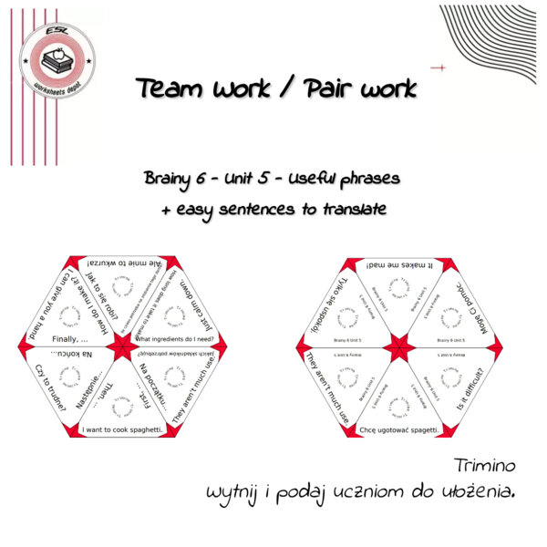 Brainy 6 Unit 5 - Trimino - utrwalenie useful phrases