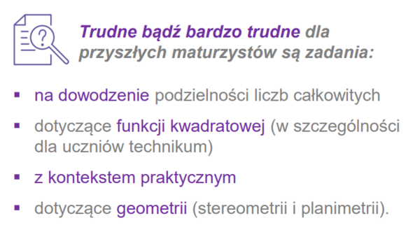 Zadania dowodowe - nowa formuła