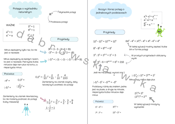 Potęgi - notatka