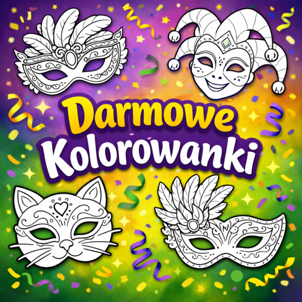 KOLOROWANKI KARNAWAŁOWE PAKIET