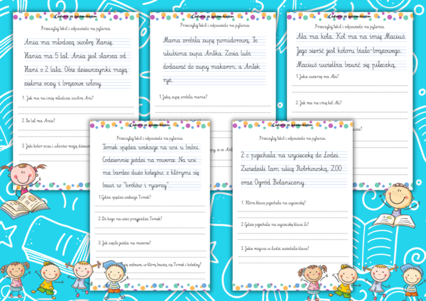 Czytanie ze zrozumieniem - proste teksty!