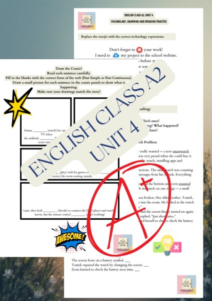 English Class A2 Unit 4 Useful things