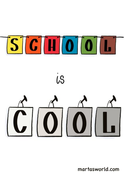 📚 **"School is cool" – kreatywna nauka języka angielskiego! 🎨**
