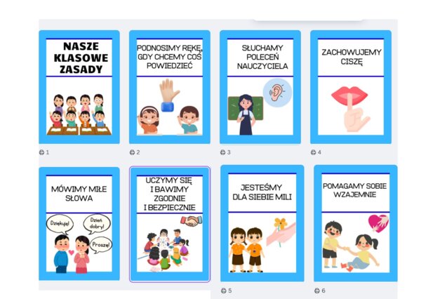 Klasowe zasady / Regulamin klasowy