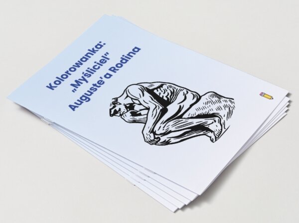 Kolorowanka „Myśliciel” Auguste’a Rodina