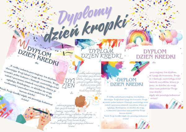 Dyplomy Dzień Kropki