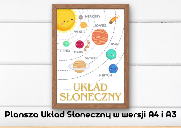Układ Słoneczny - Plansza edukacyjna