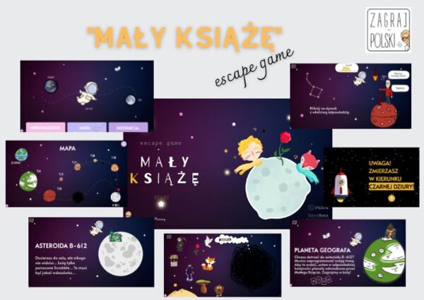 Wirtualny escape room - "Mały Książę" A. de Saint-Exupéry