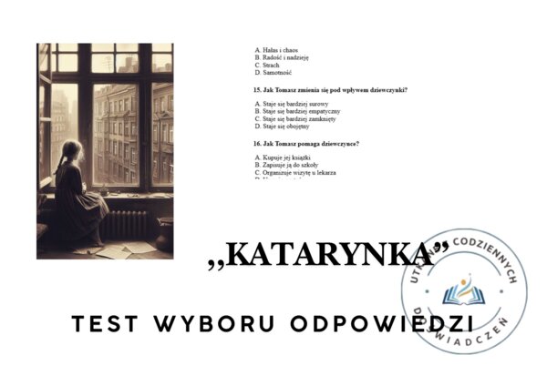 TEST WYBORU ODPOWIEDZI – „Katarynka” (Bolesław Prus)