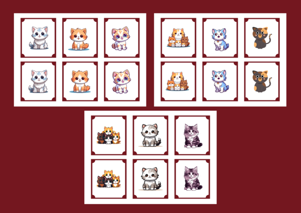🖤🐱DZIEŃ KOTA – memory – 36 szt. – biblioteka – świetlica – przedszkole - Dzień Czarnego Kota